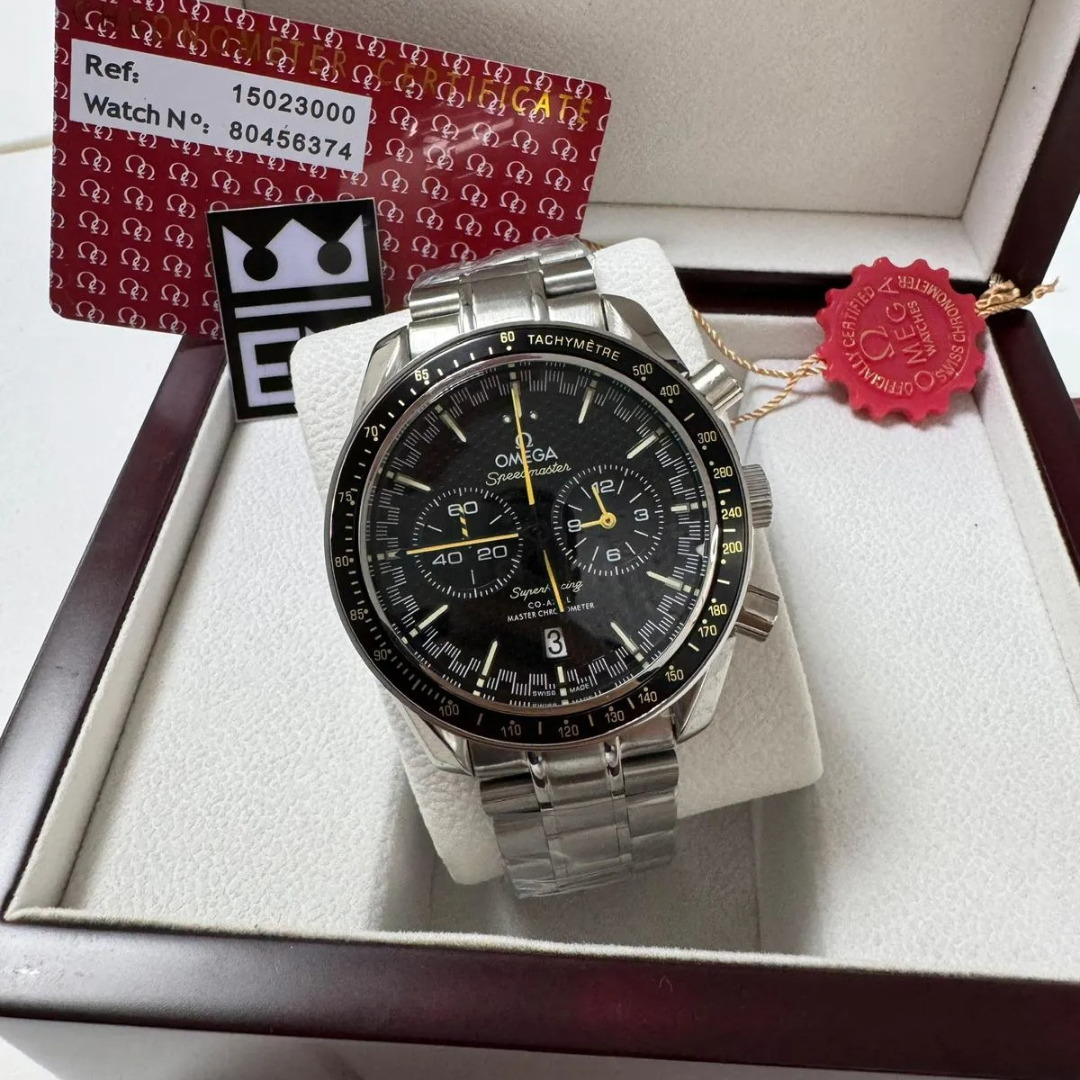 Speedmaster Moonwatch Black – Stainless Steel Bracelet | Chronograph