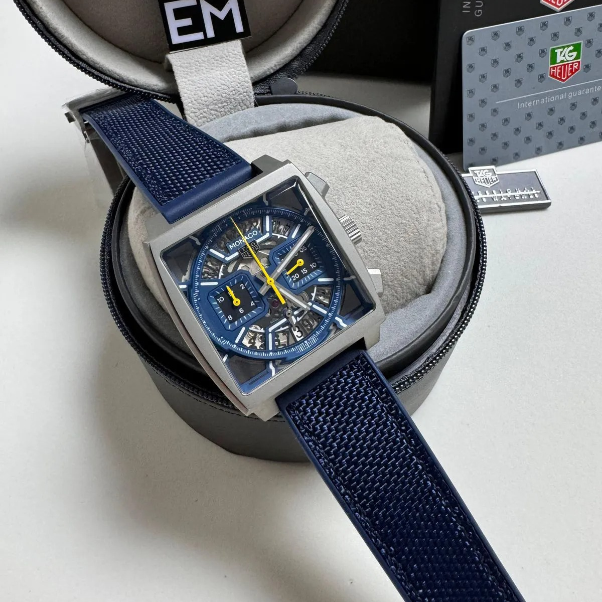 TH Monaco Skeleton Automatic Chronograph Blue