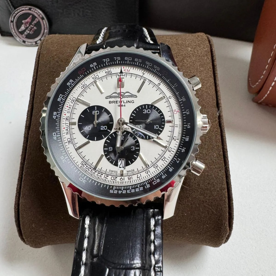 Navitimer Chronograph Stainless Steel Black/White
