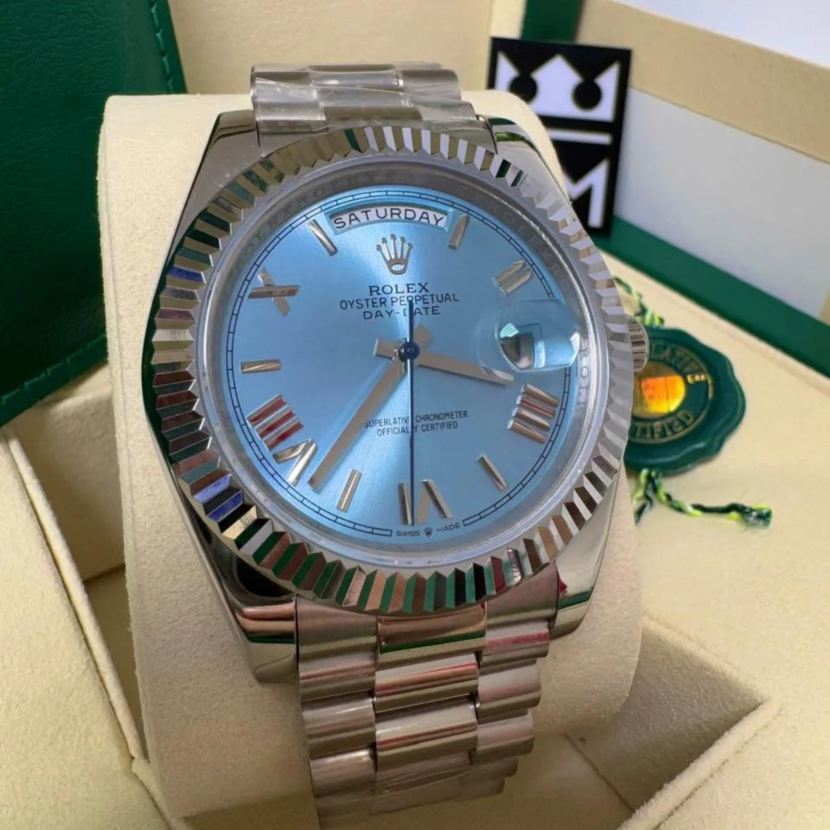 RX Day-Date 40 – Ice-Blue Dial