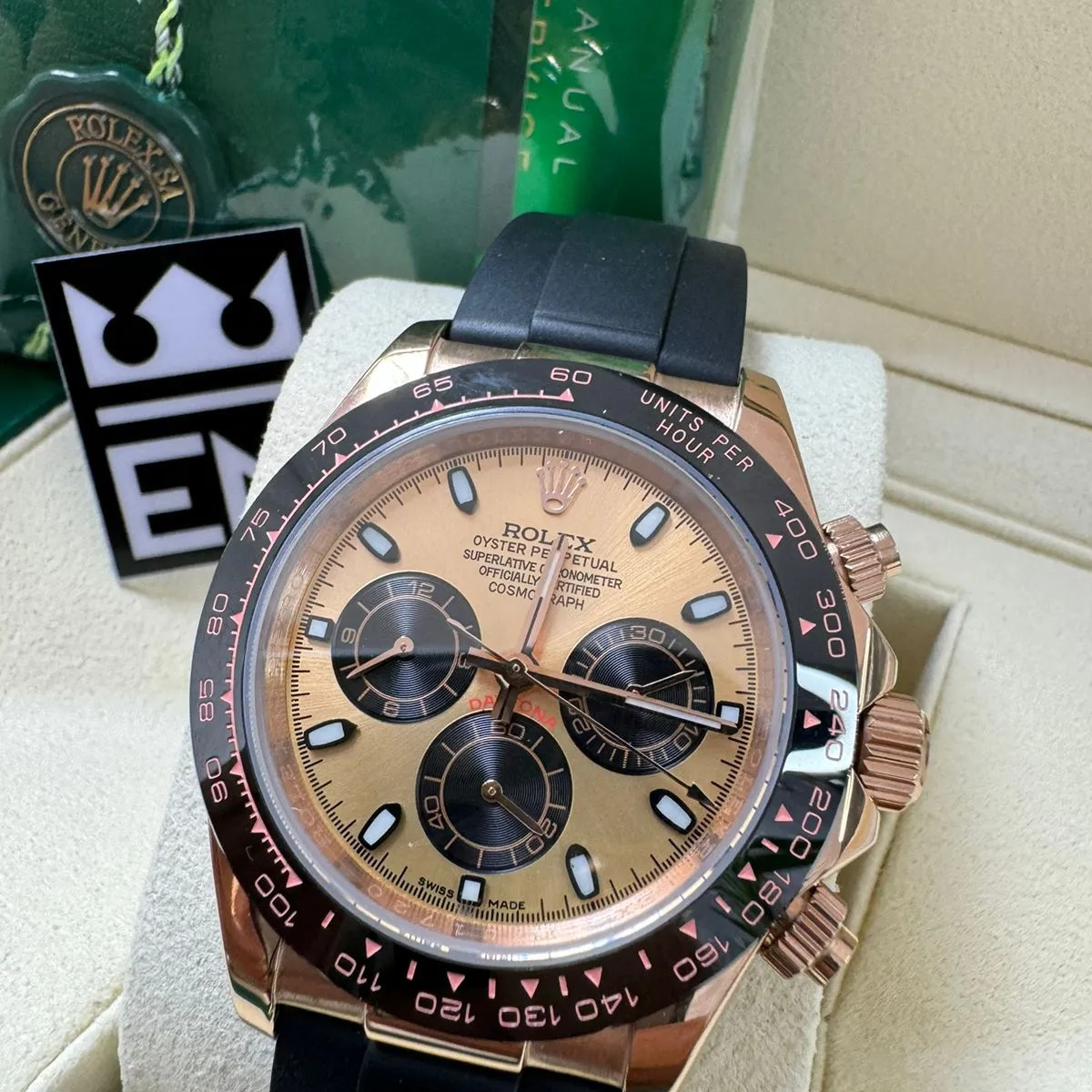 RX Daytona – Champagne Dial – Oysterflex Strap