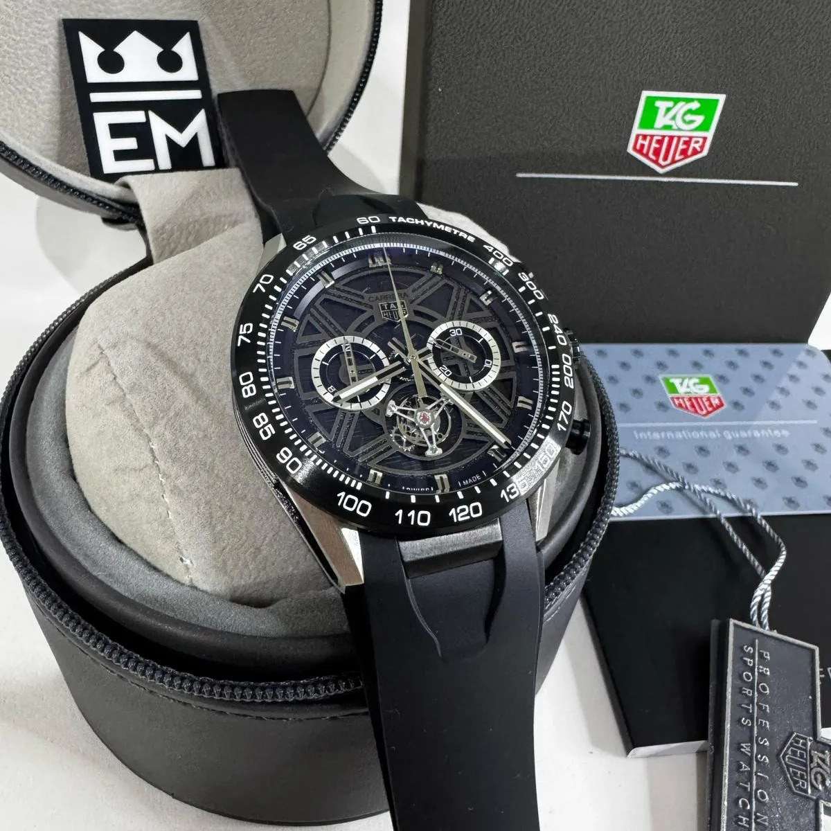 TH Carrera Skeleton Tourbillon – Black