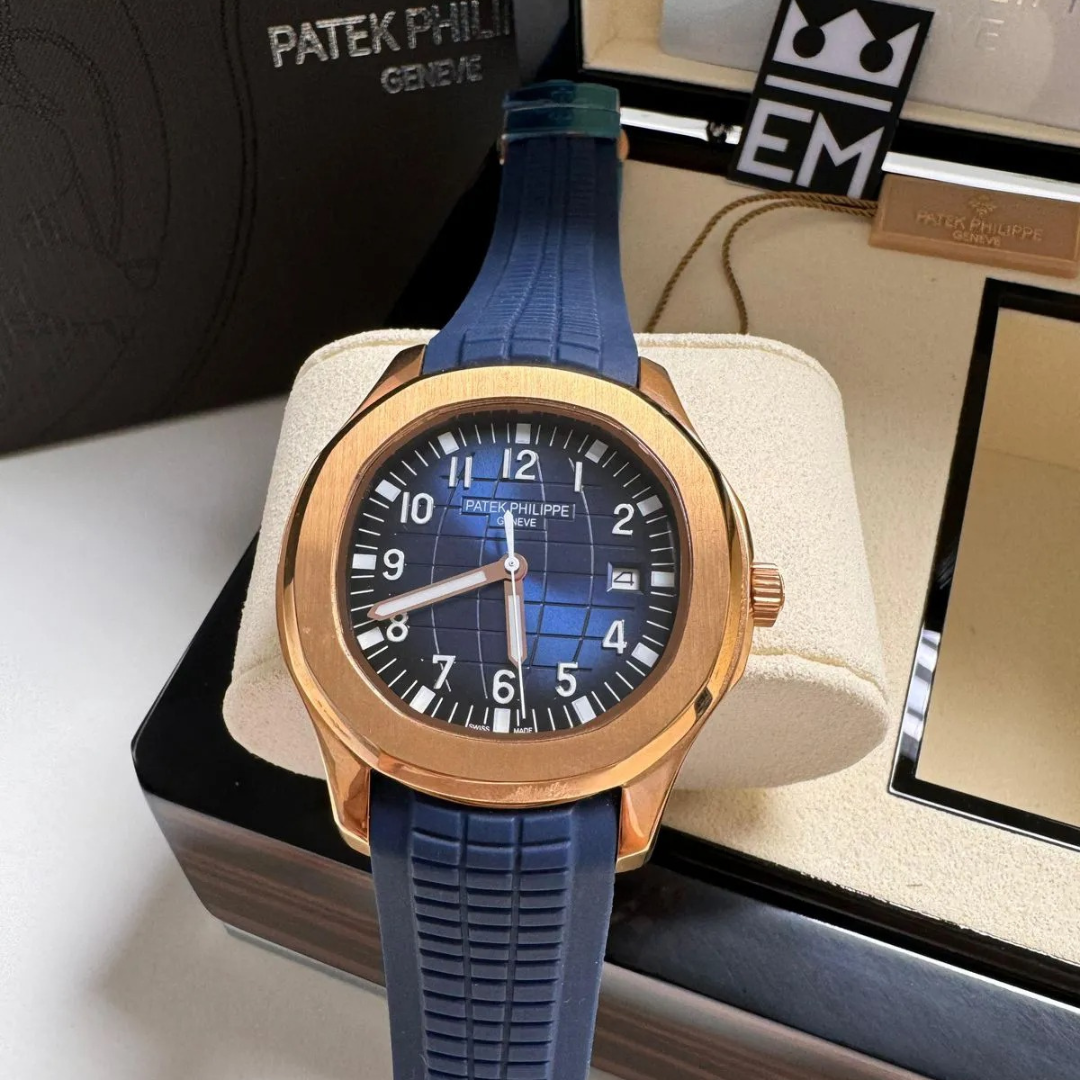 PP Aquanaut Automatic Blue Rose Gold