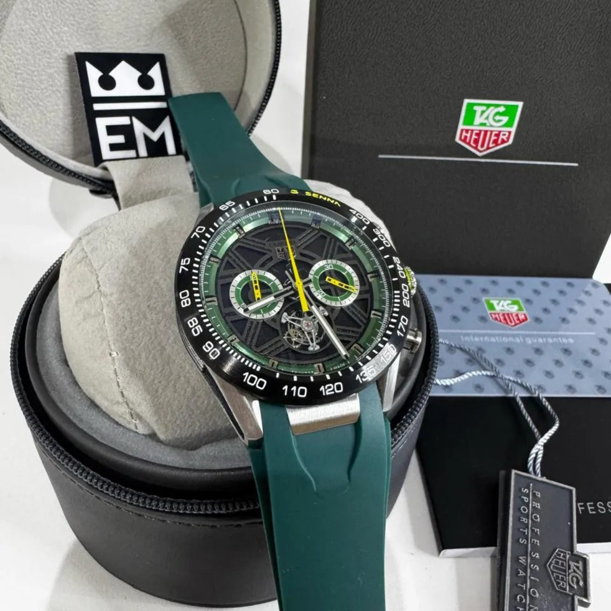 TH Carrera Senna Skeleton Tourbillon – Green Yellow