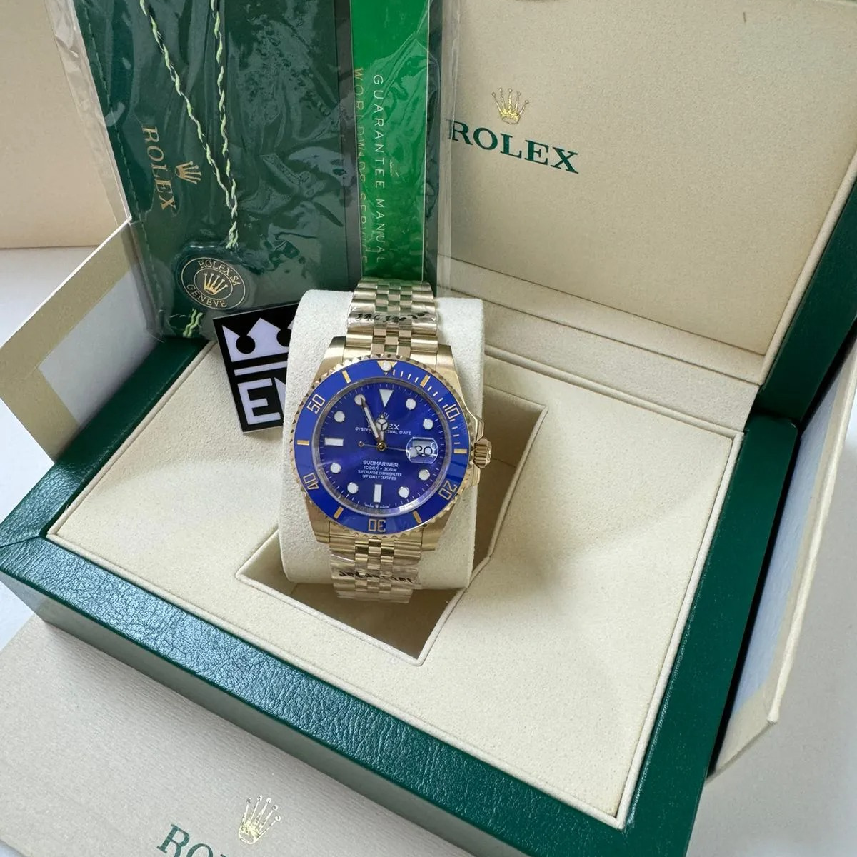 RX Submariner 40 – Blue Dial – Yellow Gold