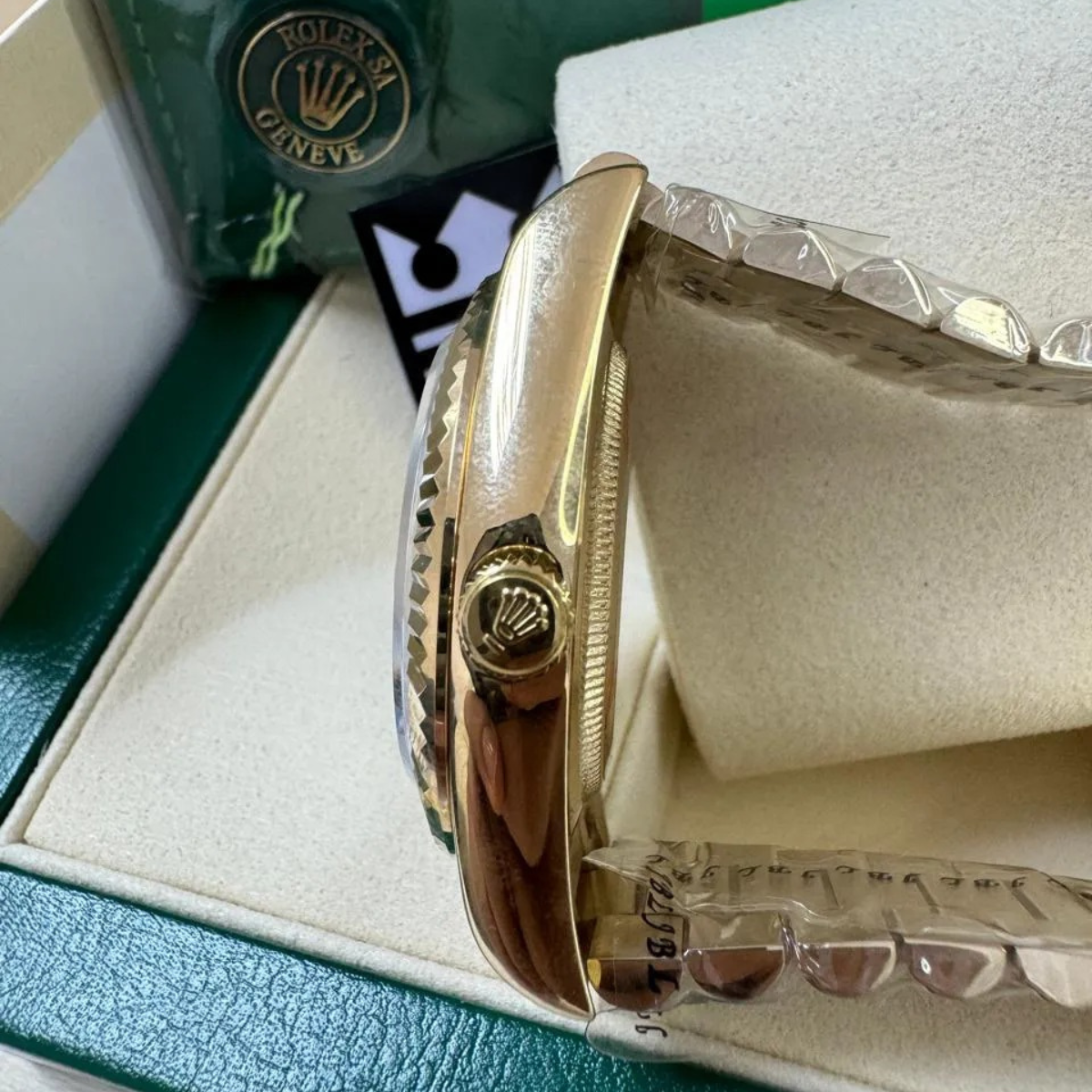 RX Day-Date 40 – Green Dial with Roman Numerals