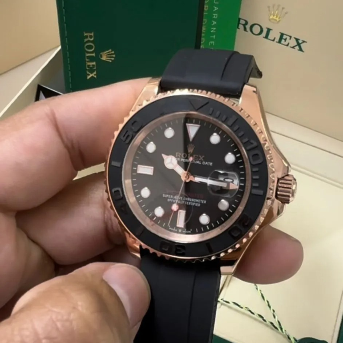 RX Yacht-Master 40 – Black Dial – Oysterflex