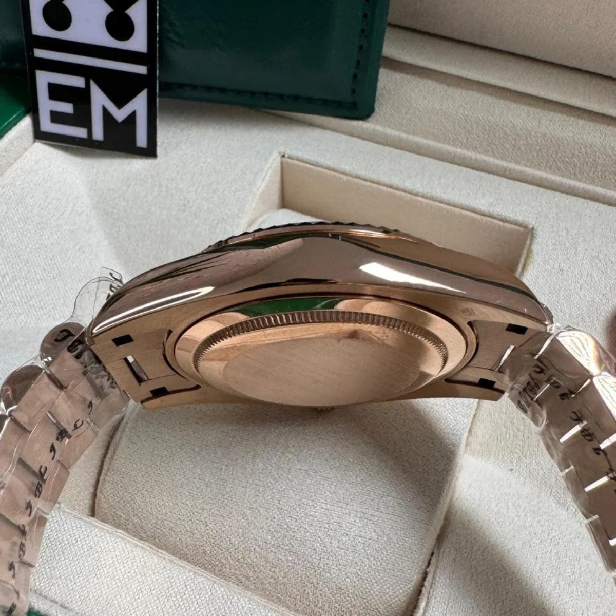RX Day-Date 40 – Green Dial with Roman Numerals B