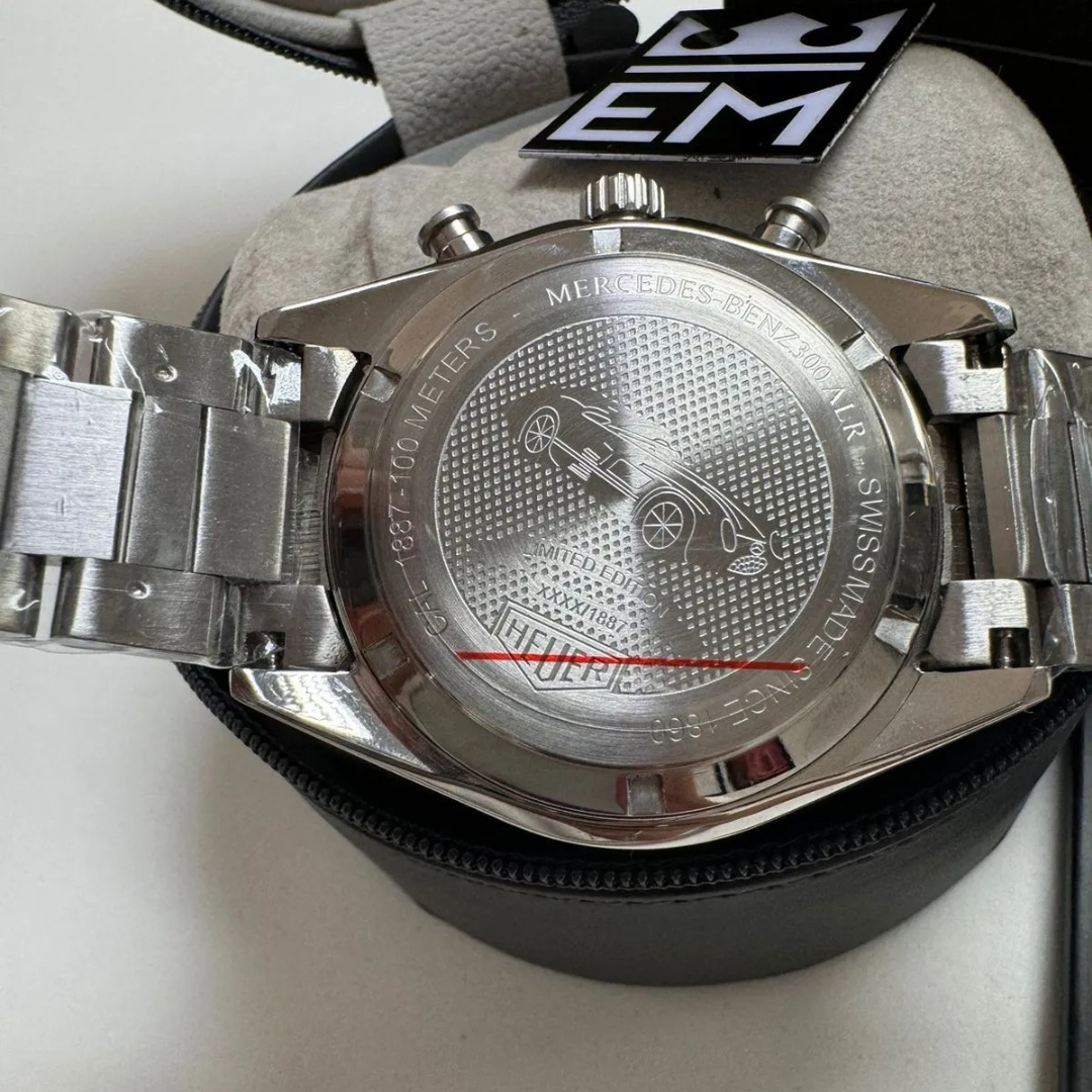 TH Carrera Chronograph – Black | Stainless Steel Bracelet