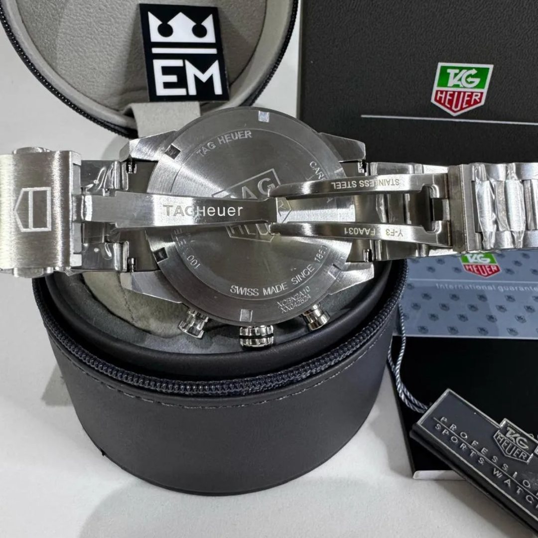 TH Carrera Chronograph – Emerald Green | Stainless Steel Bracelet