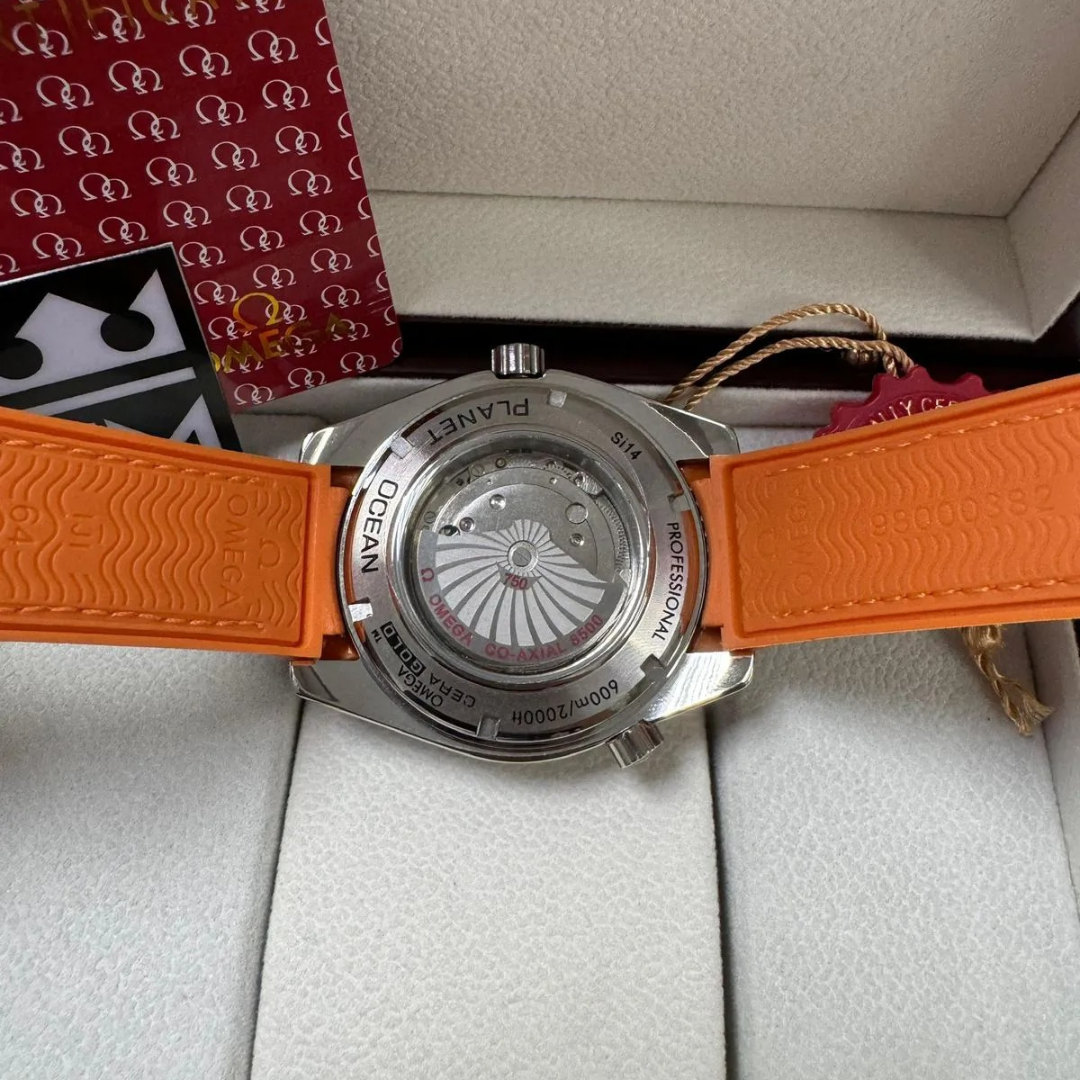 Seamaster Planet Ocean “Co-Axial Chronometer” – Gray/Orange | Professional Diver 600M