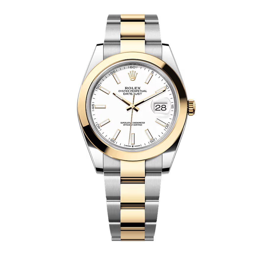 RX Datejust 41 – White Dial – Rolesor