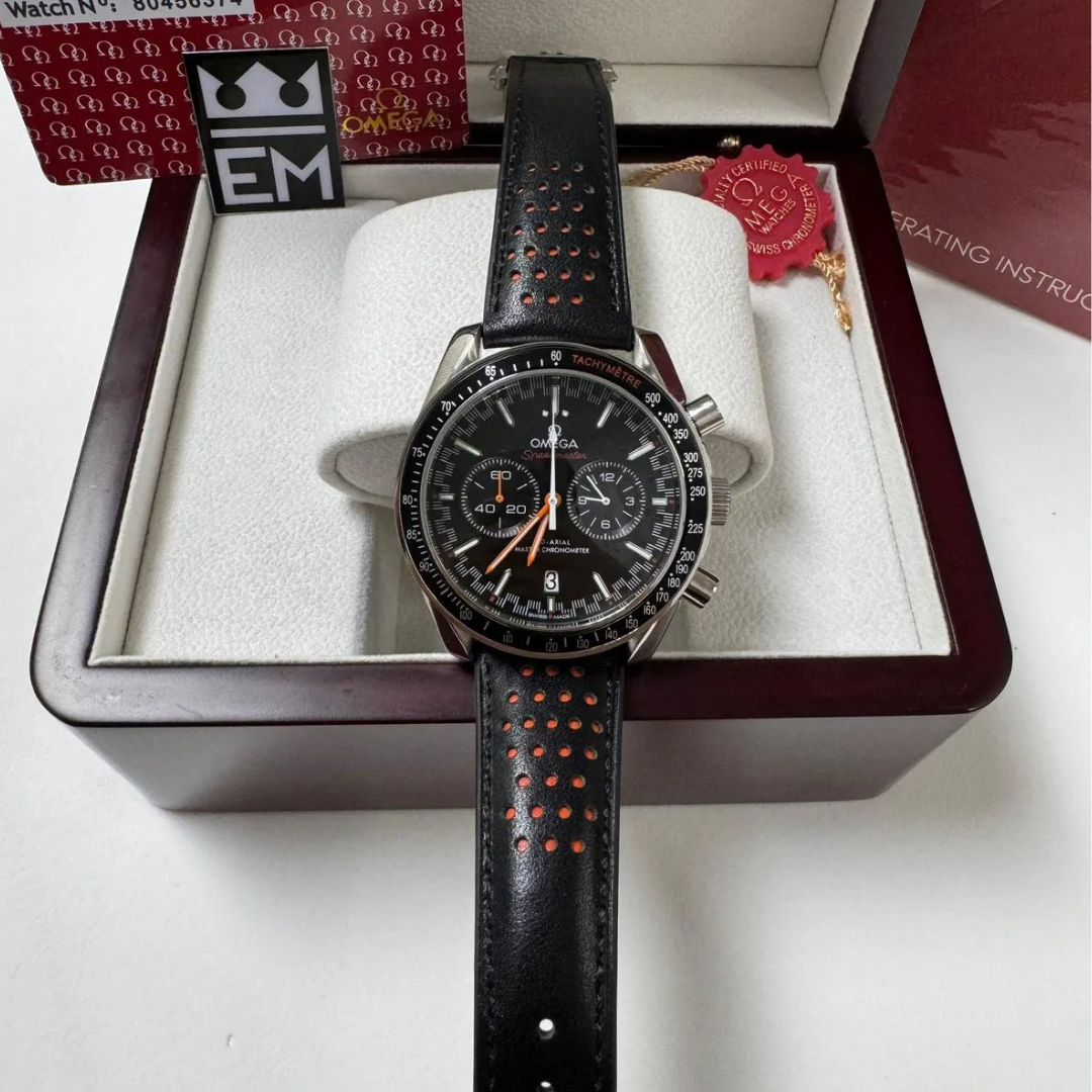 Speedmaster Racing – Black/Orange | Chronograph