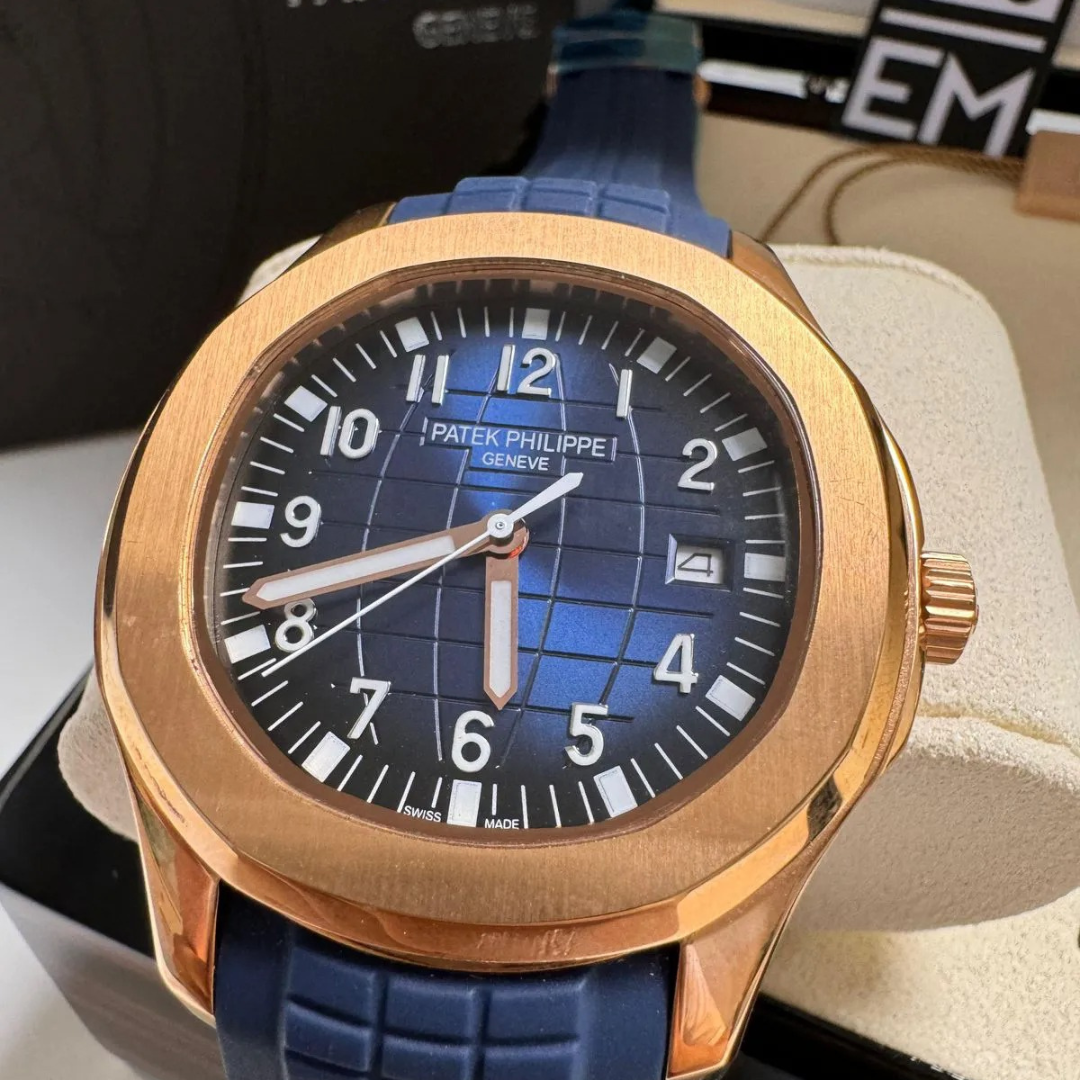 PP Aquanaut Automatic Blue Rose Gold