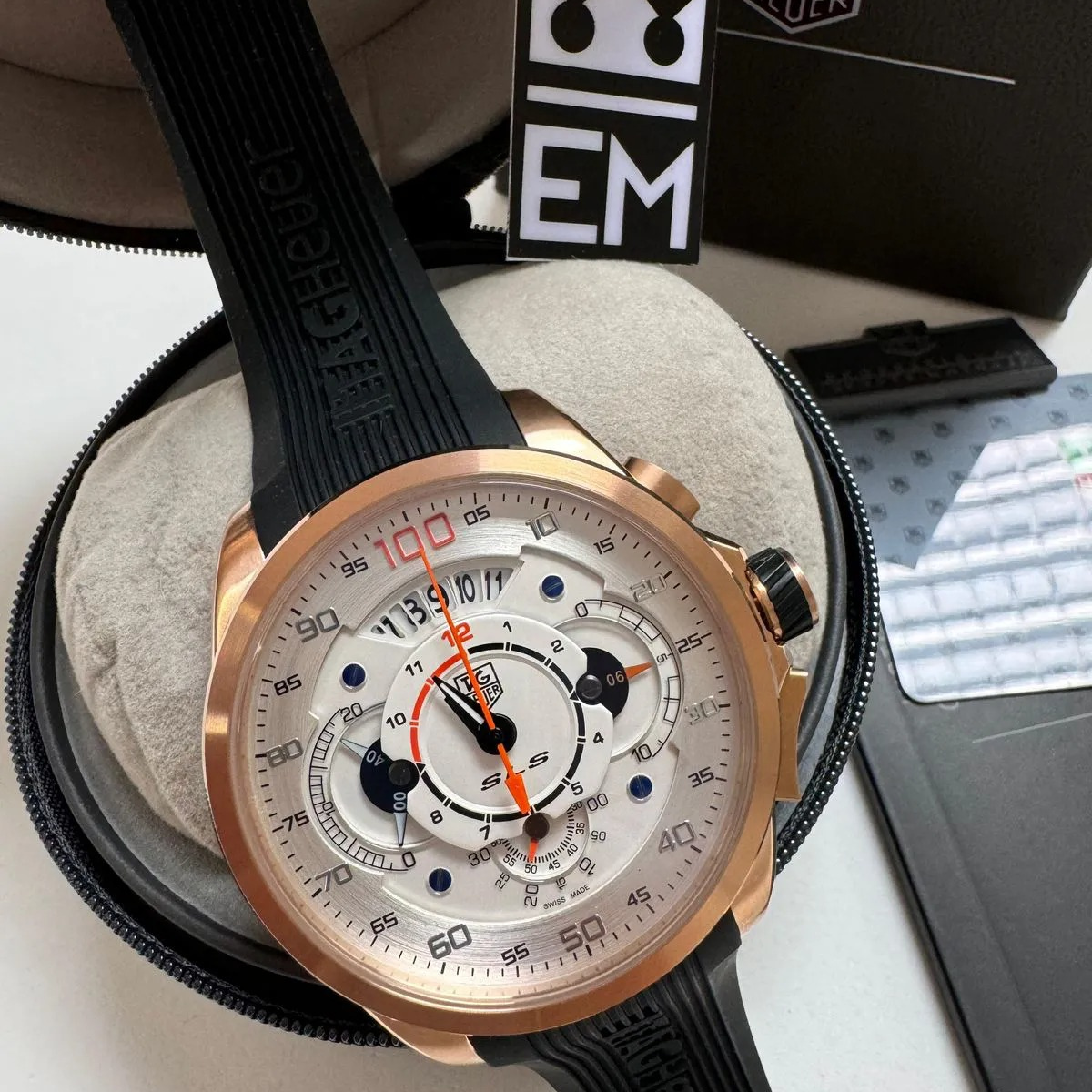 TH Grand Carrera Mikrotimer – Rose Gold & White