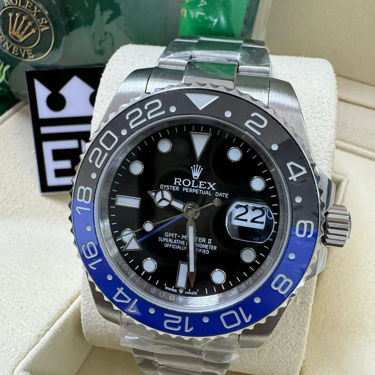 RX GMT-Master II 116710 BLNR – Black/Blue Ceramic – 904L Stainless Steel