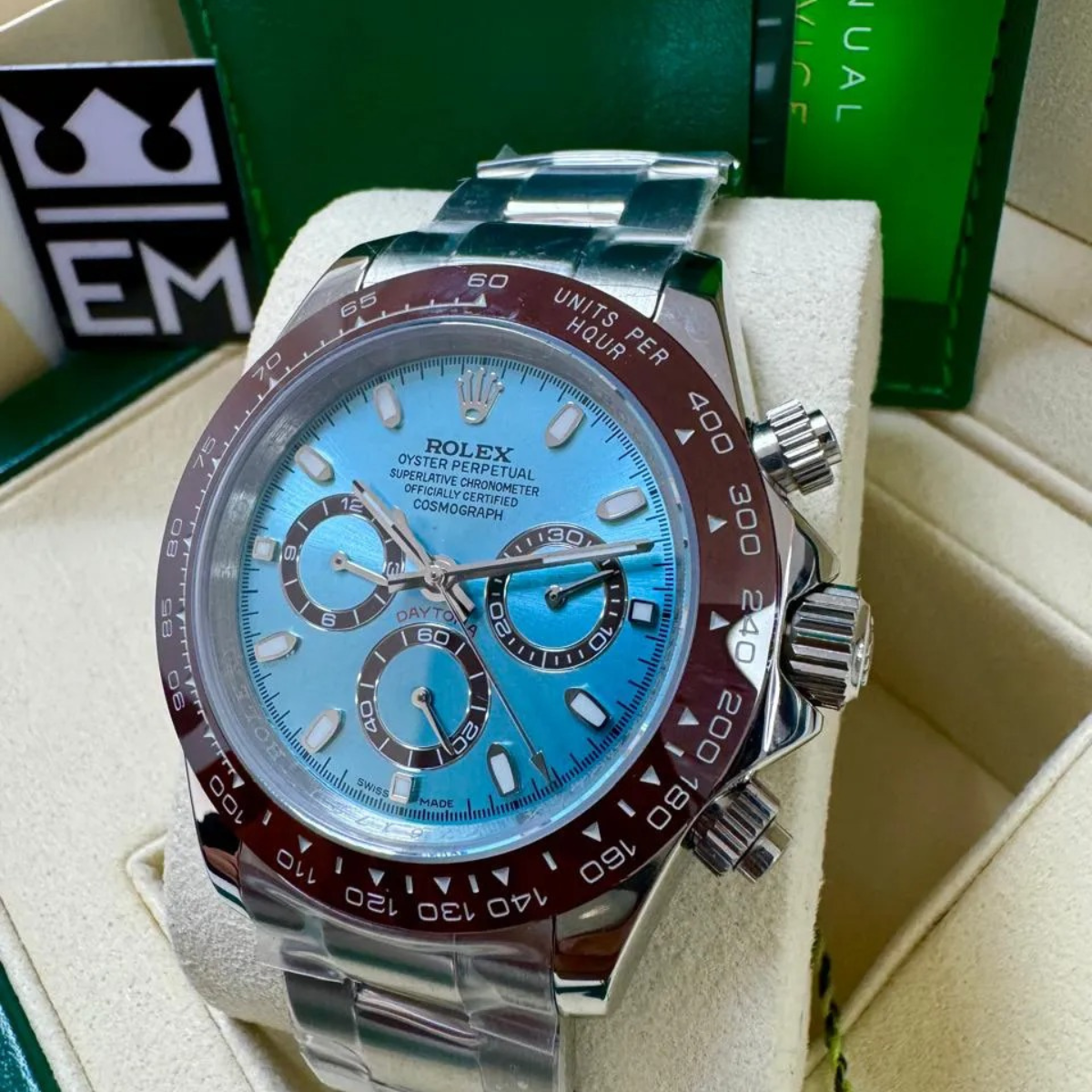 RX Daytona – Ice Blue Dial – Brown Ceramic Bezel