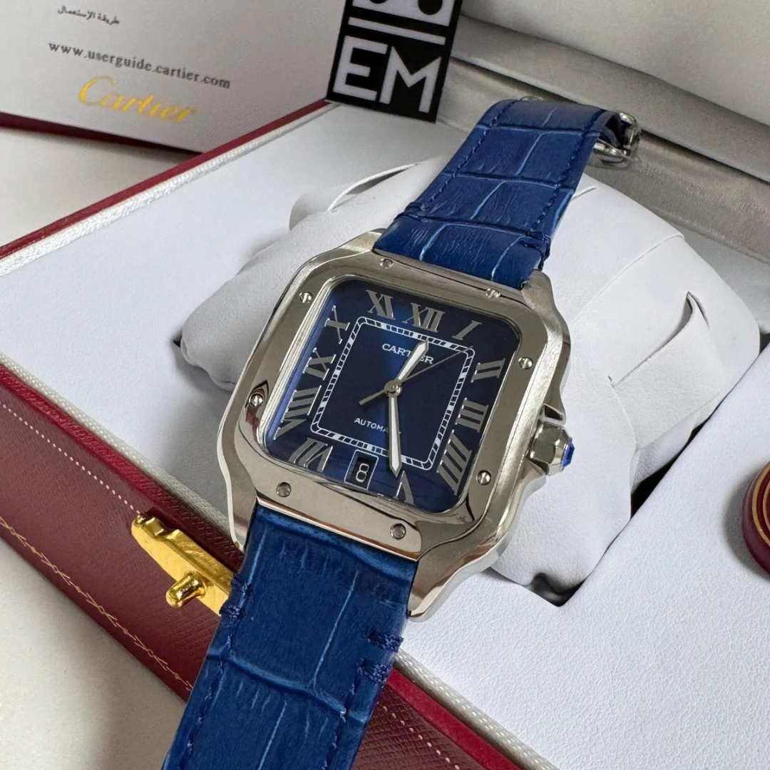 CRT Santos Automatic Blue Leather