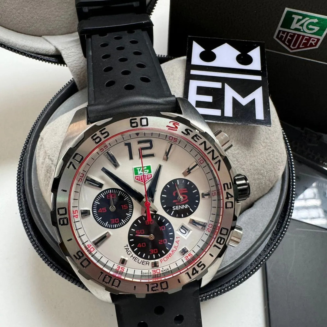 TH Formula 1 Senna Edition – Silver/Black | Sport Strap