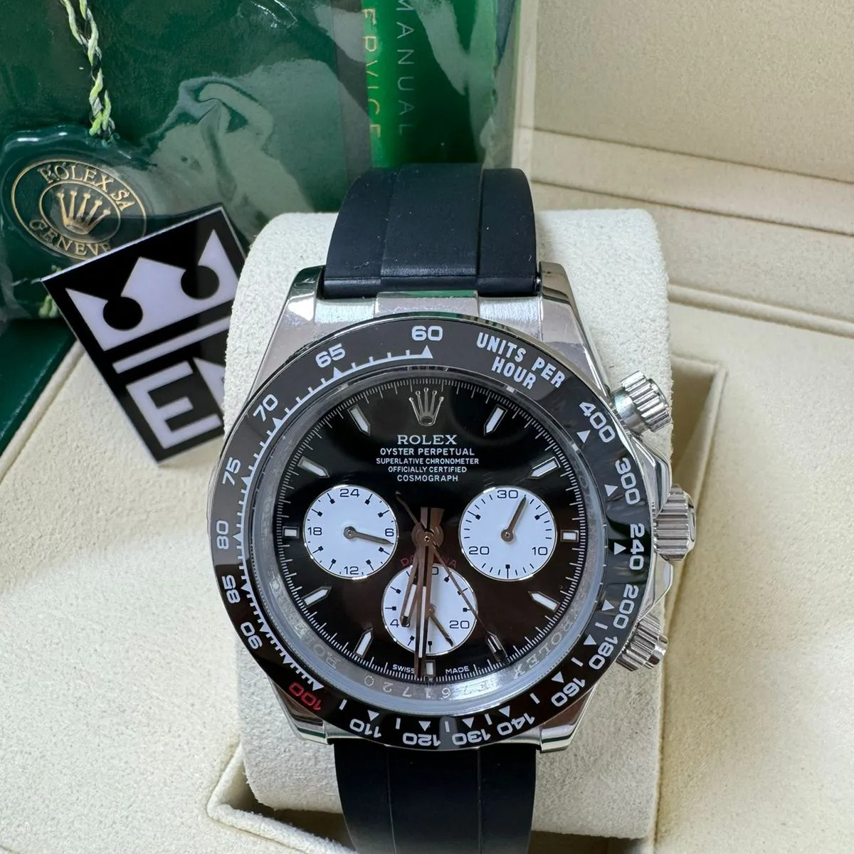 RX Daytona 40 – Black Dial – Oysterflex