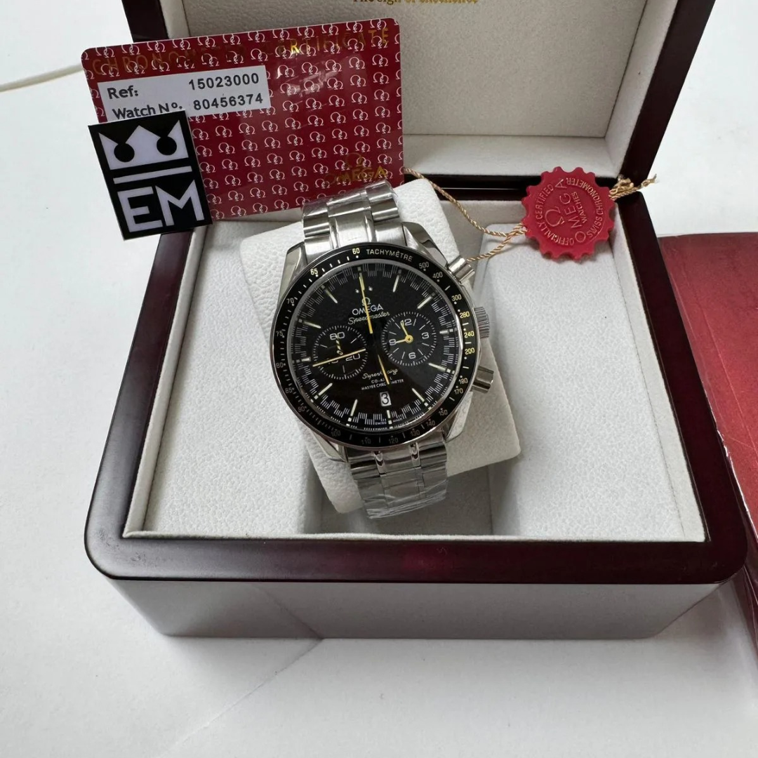 Speedmaster Moonwatch Black – Stainless Steel Bracelet | Chronograph