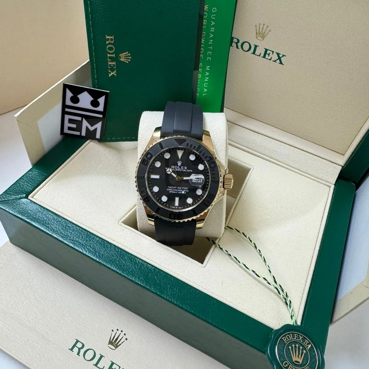 RX Yacht-Master 42 – Black Gold – Oysterflex