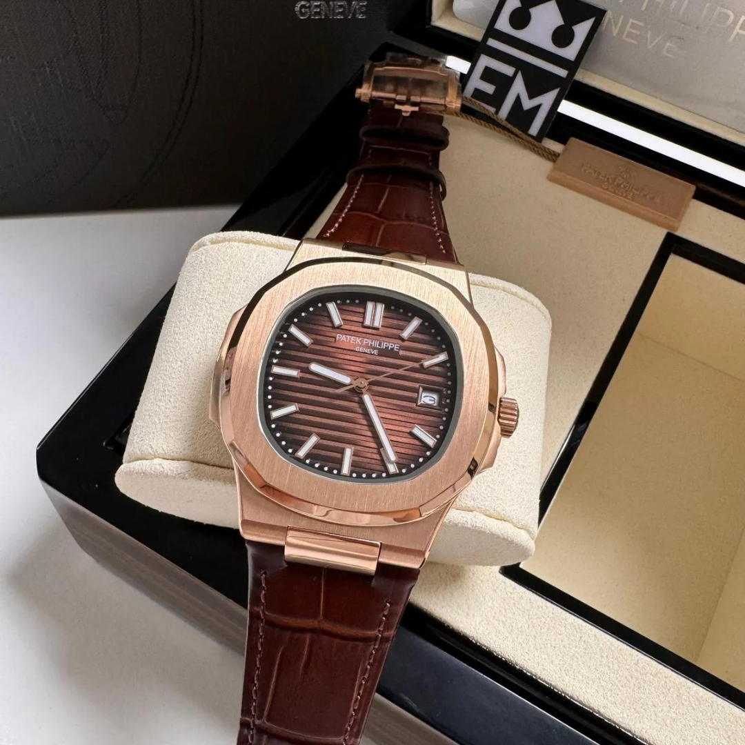 PP  Nautilus Rose Gold Brown Automatic