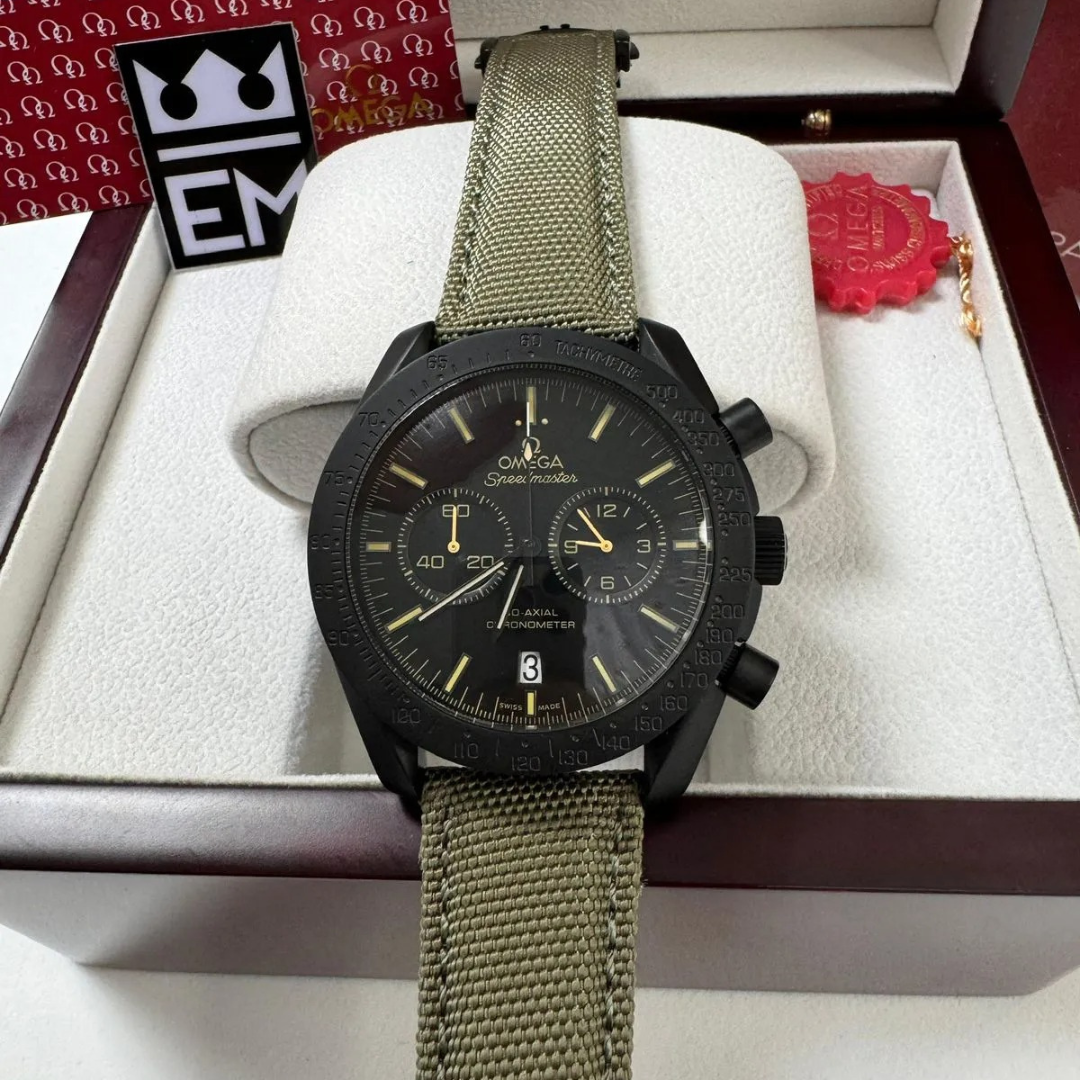 Speedmaster Dark Edition – Black/Khaki | Chronograph