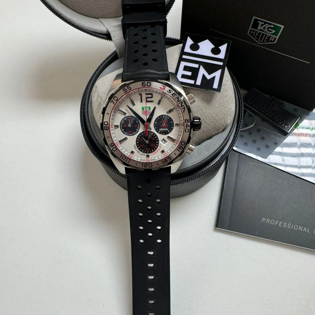 TH Formula 1 Senna Edition – Silver/Black | Sport Strap
