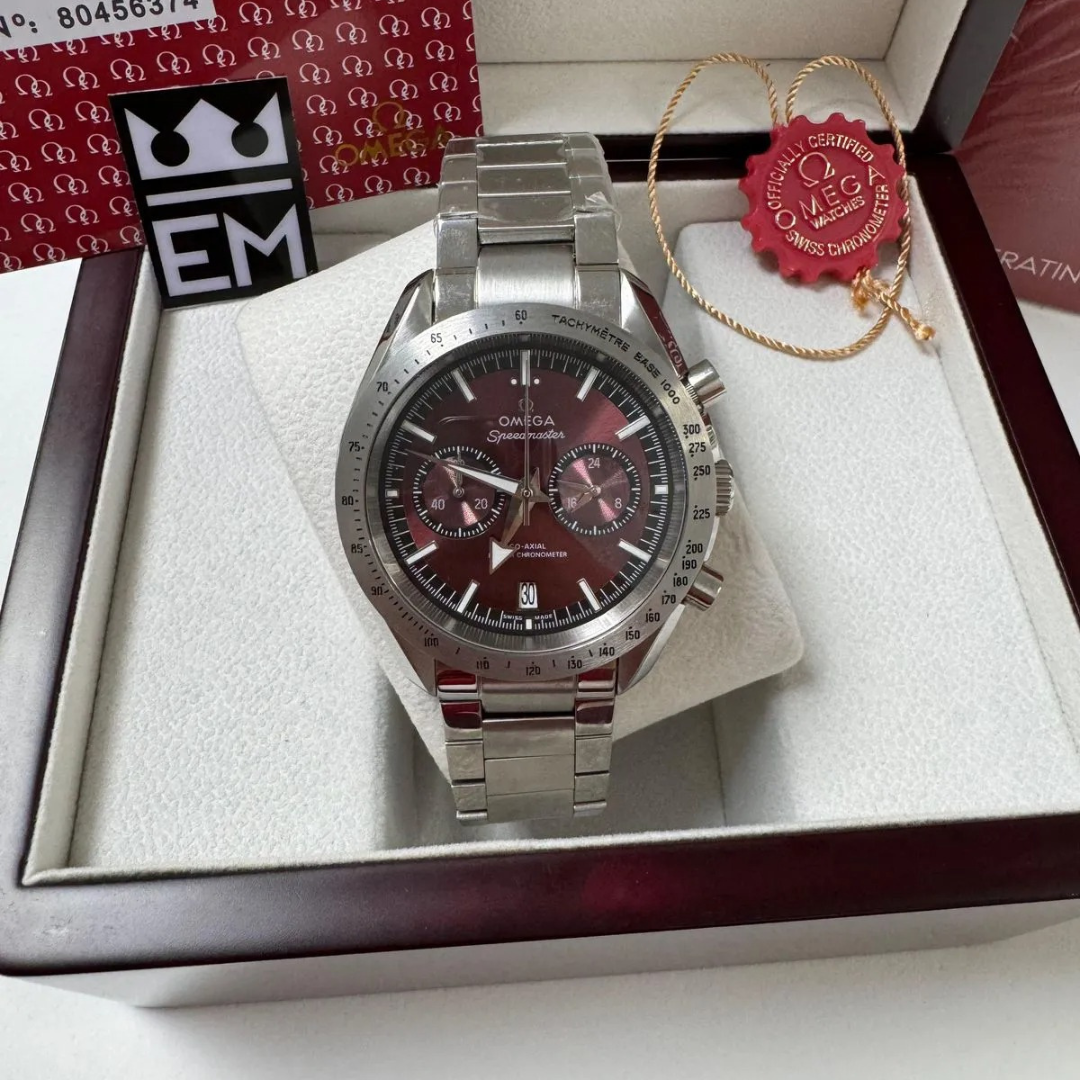 Speedmaster Wine Red Steel