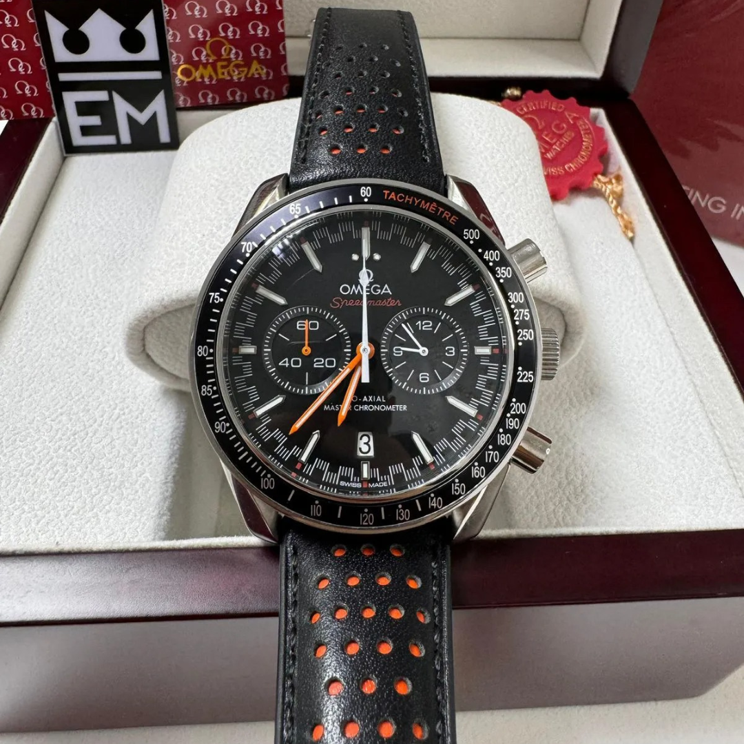 Speedmaster Racing – Black/Orange | Chronograph