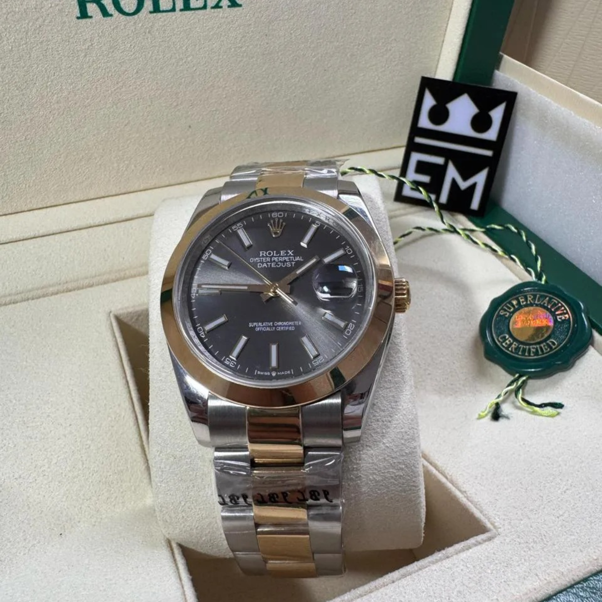 RX Datejust 41 – Gray Dial – Bicolor
