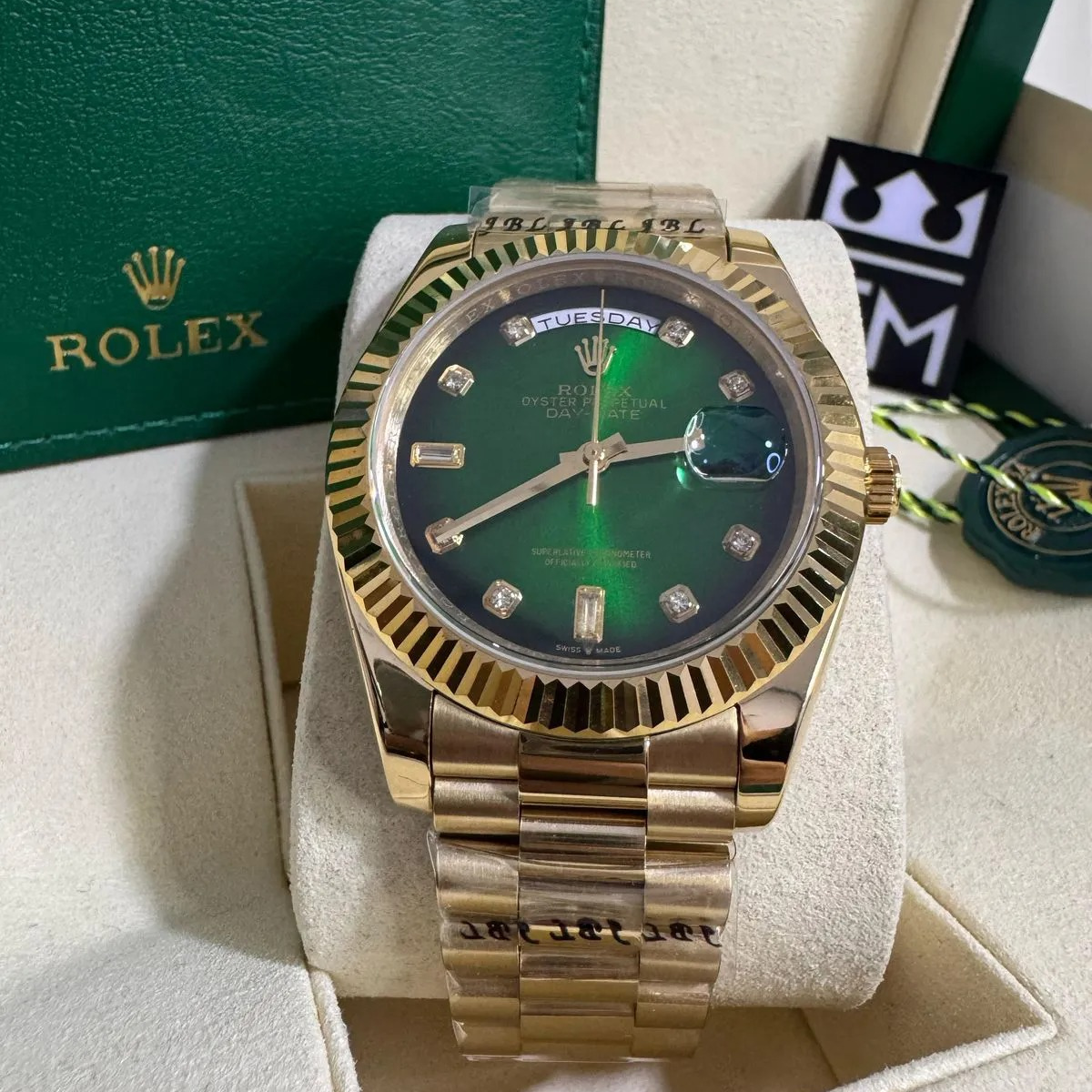 RX Day-Date 36 Yellow Gold – Green Dial