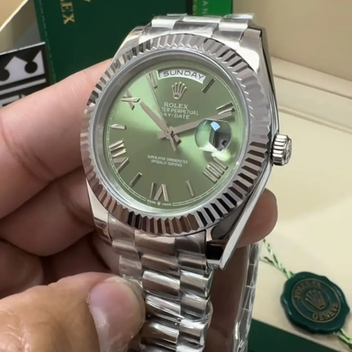 RX Day-Date 40 – Green Dial