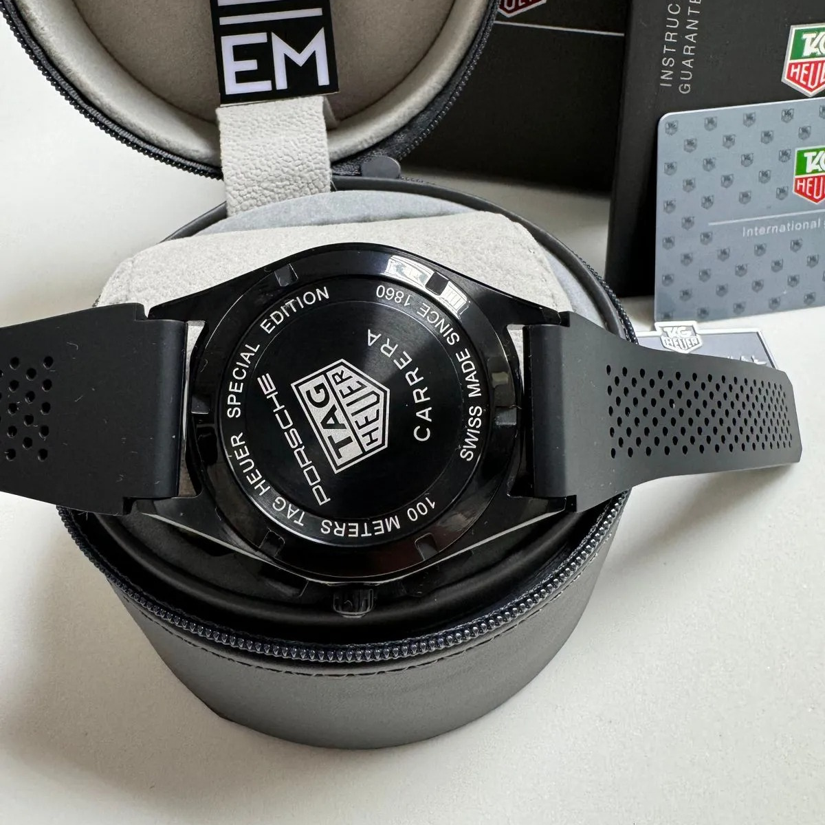 TH Formula 1 Black Chronograph Rubber Strap