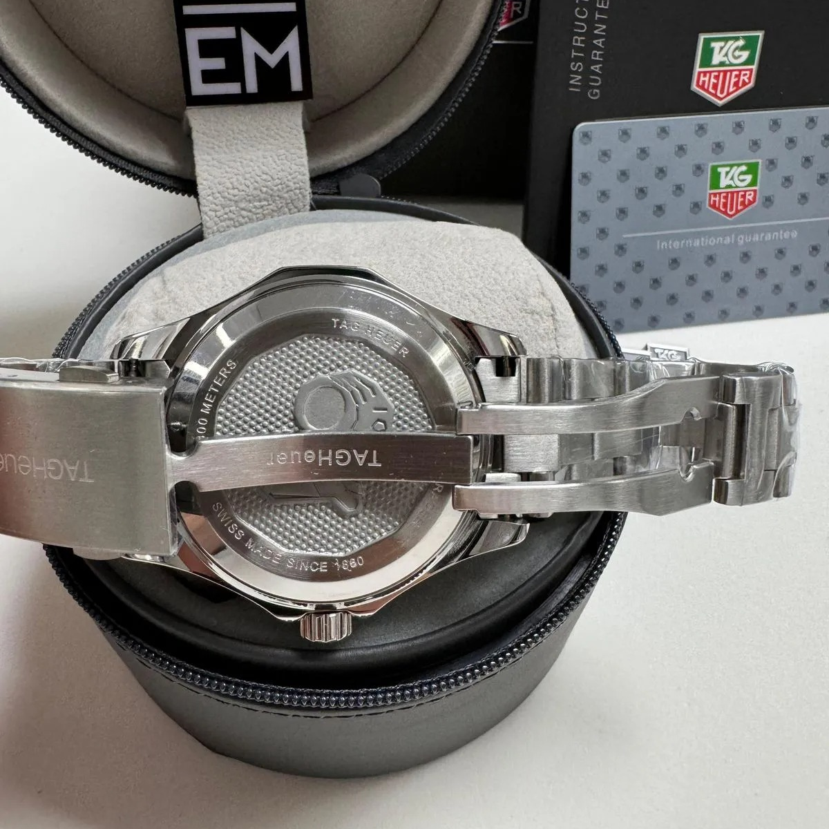 TH  Aquaracer Green Chronometer 300M Rubber Strap