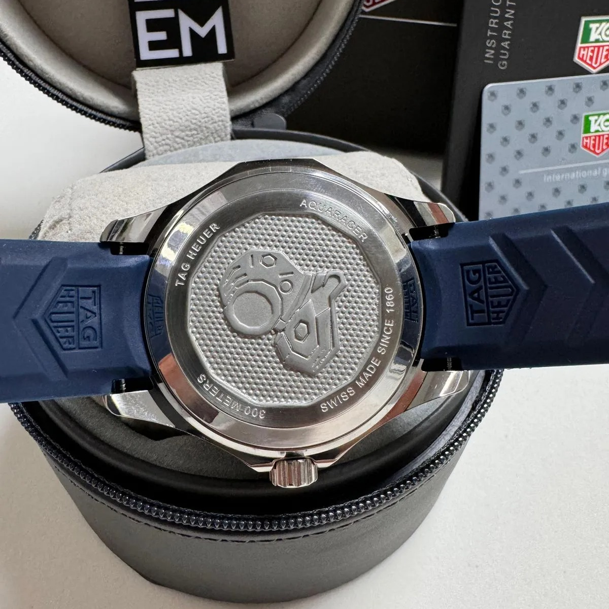 TH Aquaracer Blue Chronometer 300M Rubber Strap