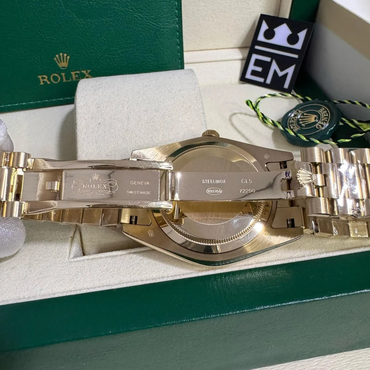 RX Day-Date 36 Yellow Gold – Green Dial