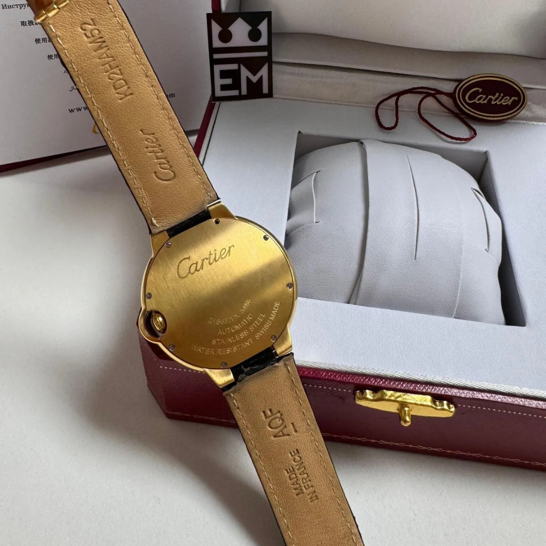 CRT Ballon Bleu Gold Automatic – Leather Strap Black