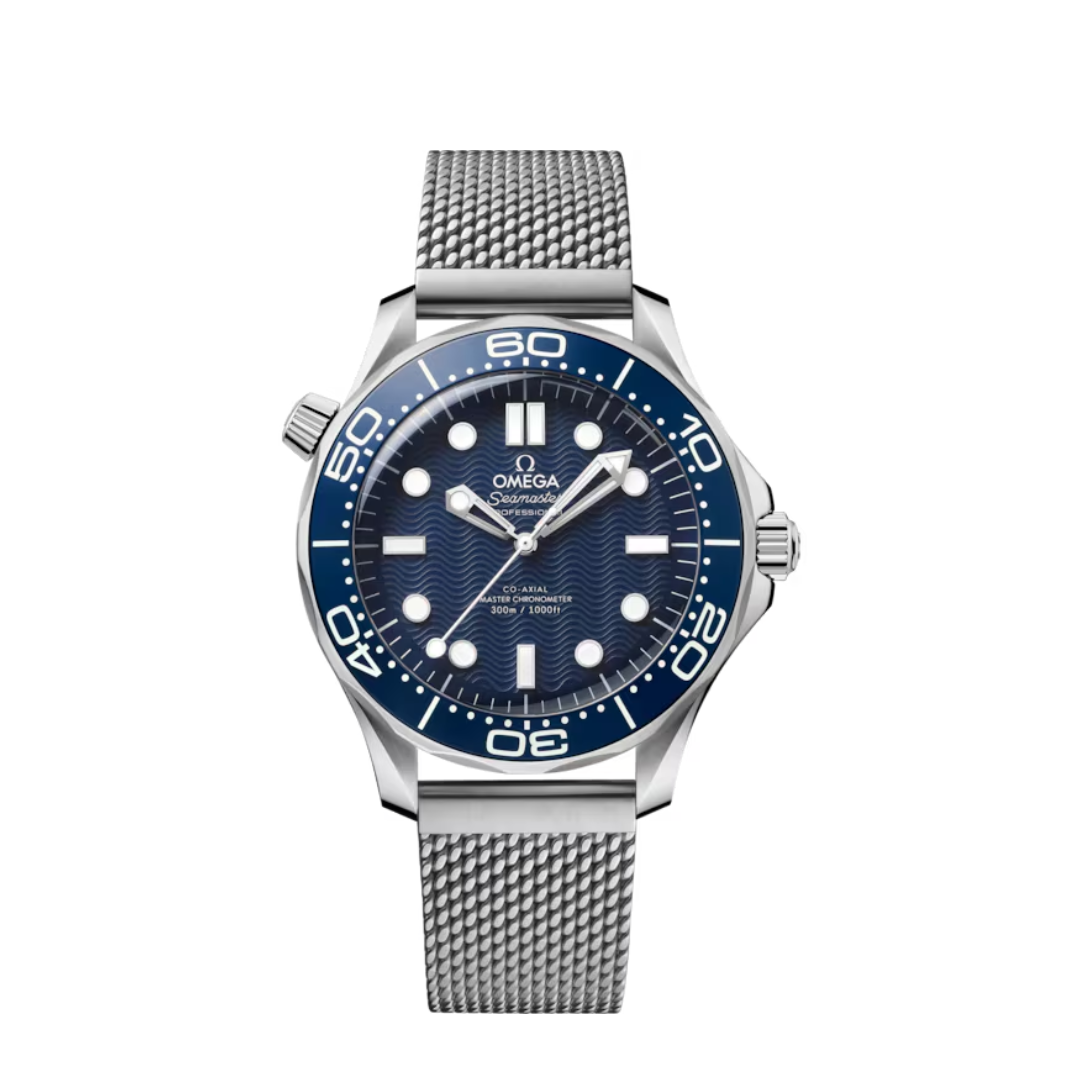 Seamaster “Diver 300M” – Blue/Mesh Bracelet
