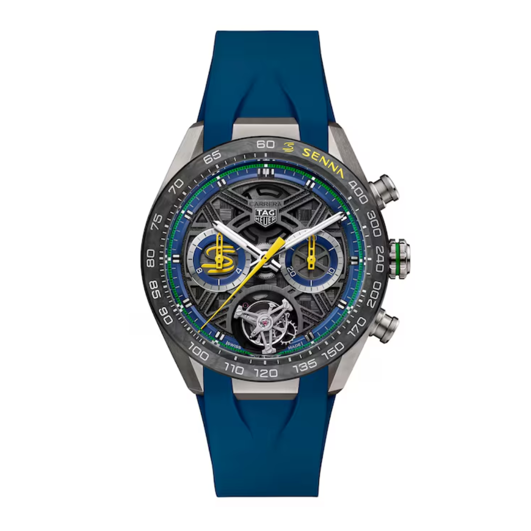 TH Carrera Senna Skeleton Tourbillon – Blue Yellow