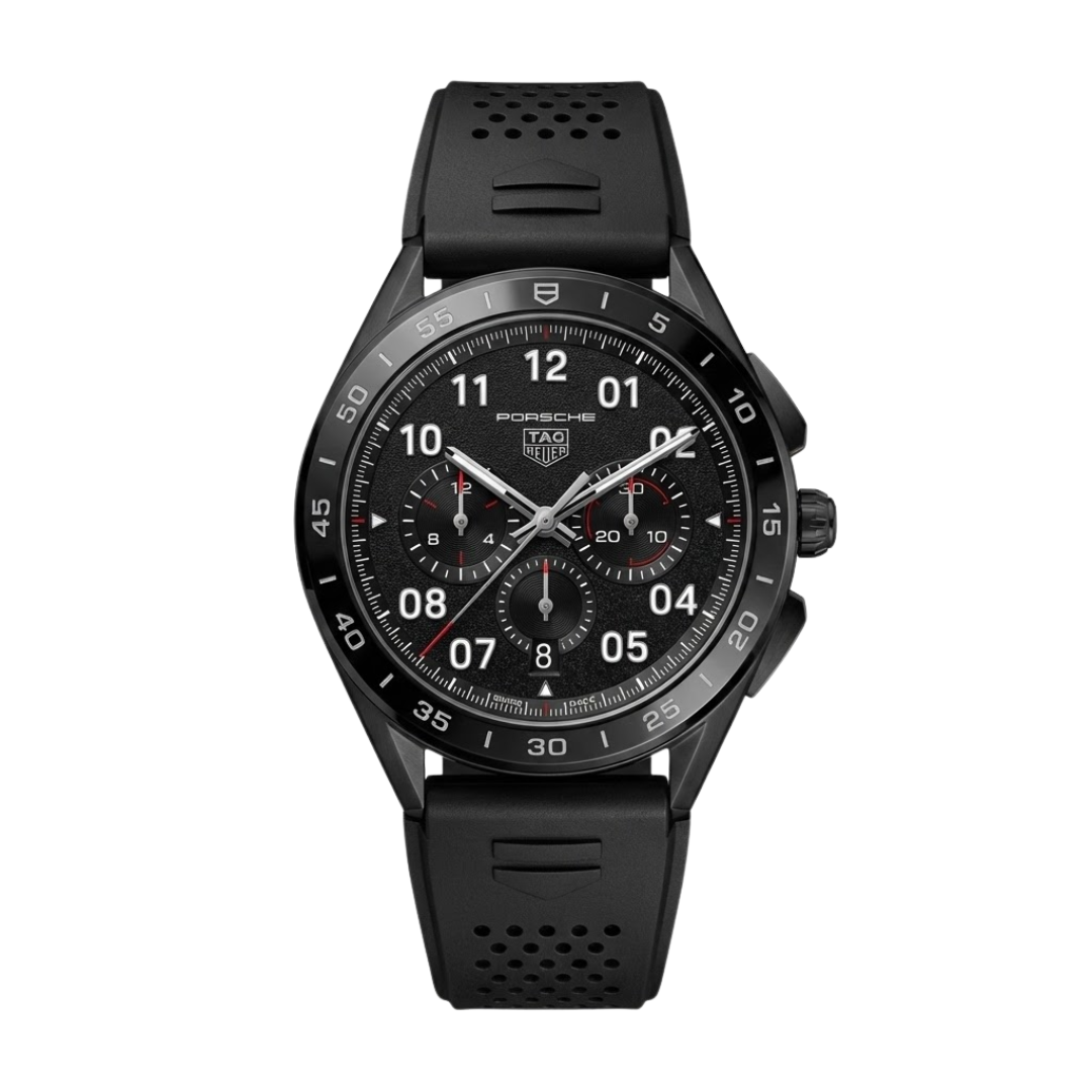 TH Formula 1 Black Chronograph Rubber Strap