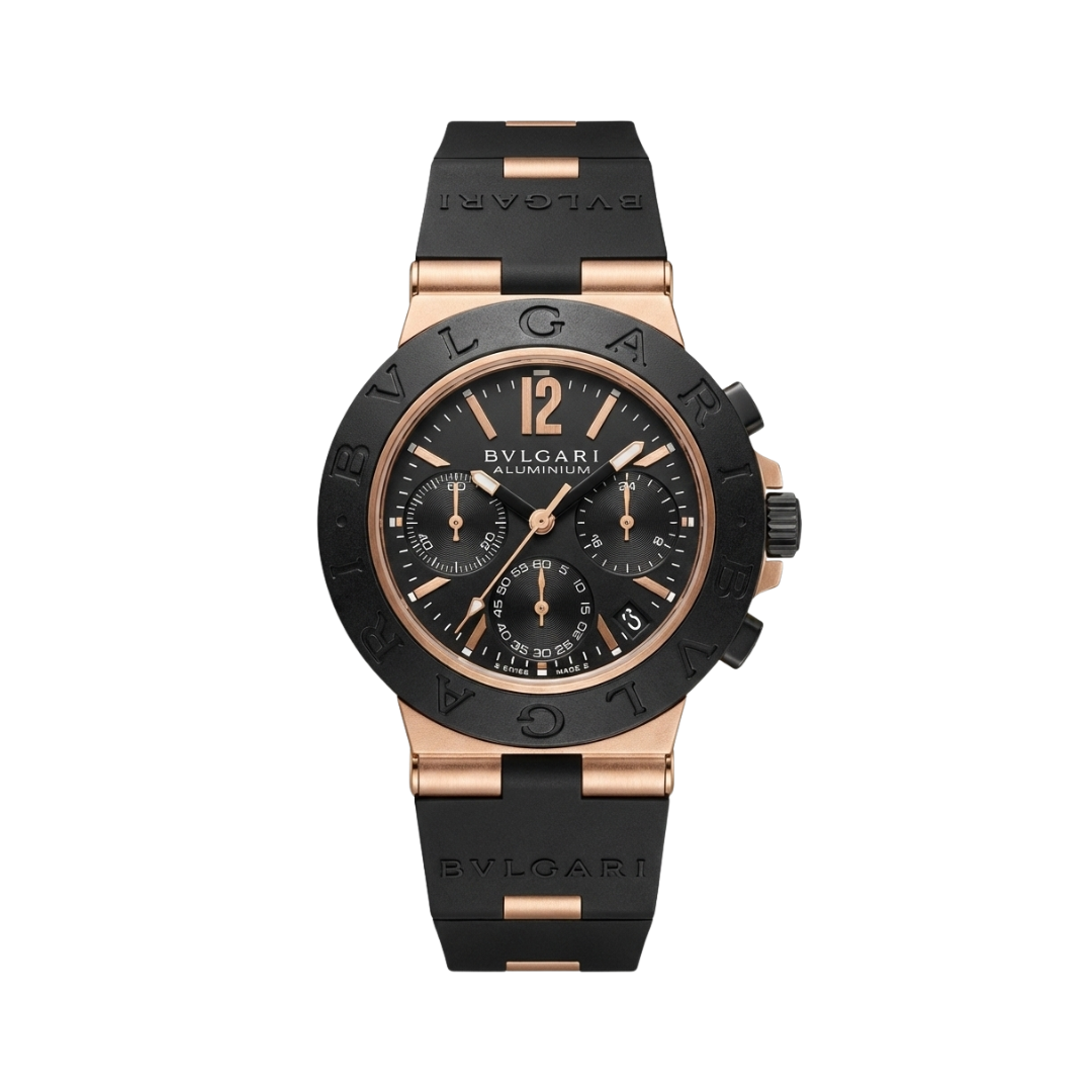 Aluminium Chronograph Black/Rose Gold