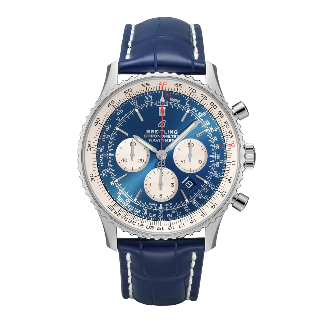 Navitimer Blue Leather