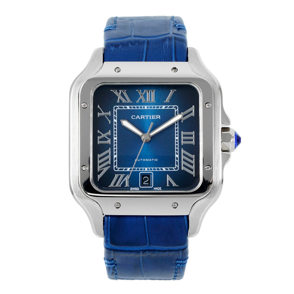 CRT Santos Automatic Blue Leather
